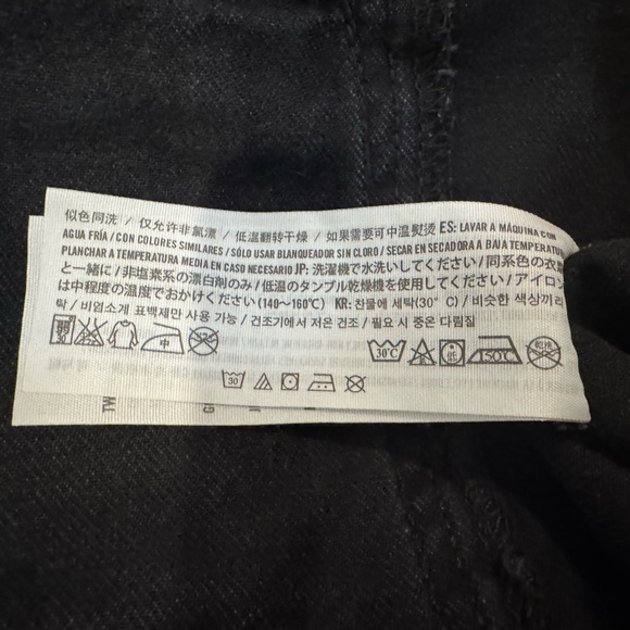 Abercrombie & Fitch Distressed Faded Black Denim Jacket - Picture 8 of 8